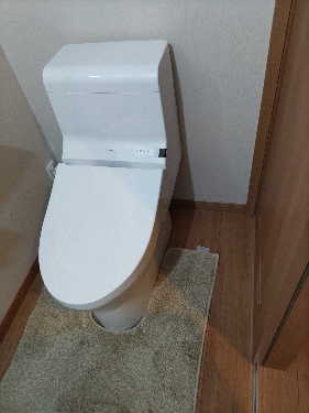 TOTO取替便器既存機能部取付完成